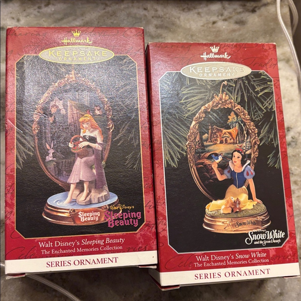 Hallmark Keepsake Ornaments - Sleeping Beauty and Snow White